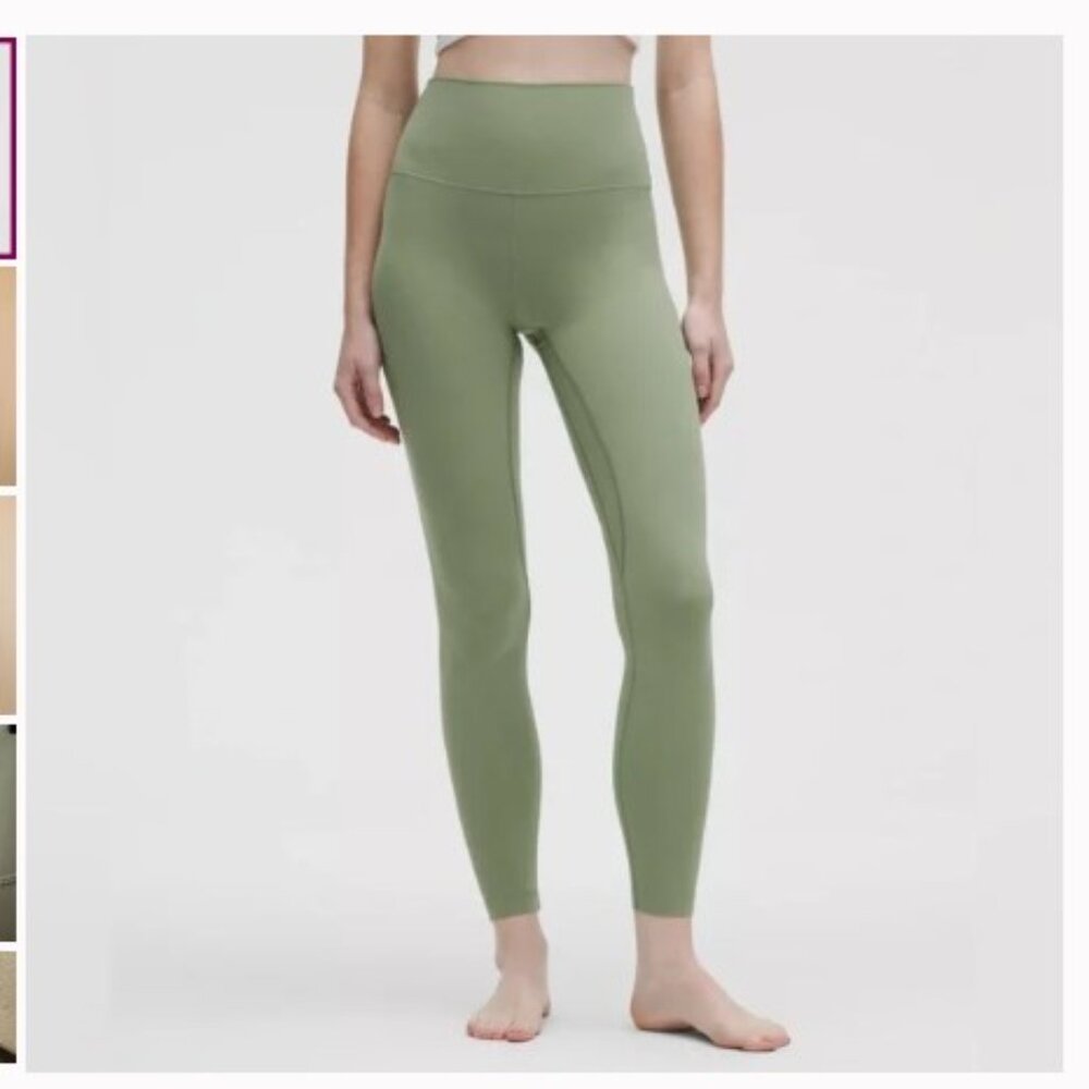 Lululemon High Rise Align Pant Leggings  28" - Green - Size 8